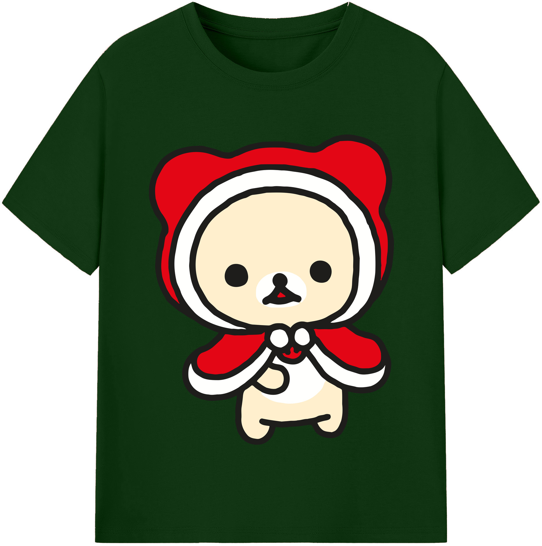（画像用） リラックマ リラックマ キイロイトリ Rilakkuma Korilakkuma Kiiroitori 綿100％半袖Tシャツ（フロントプリント）